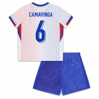 Camisa de time de futebol França Eduardo Camavinga #6 Replicas 2º Equipamento Infantil Europeu 2024 Manga Curta (+ Calças curtas)